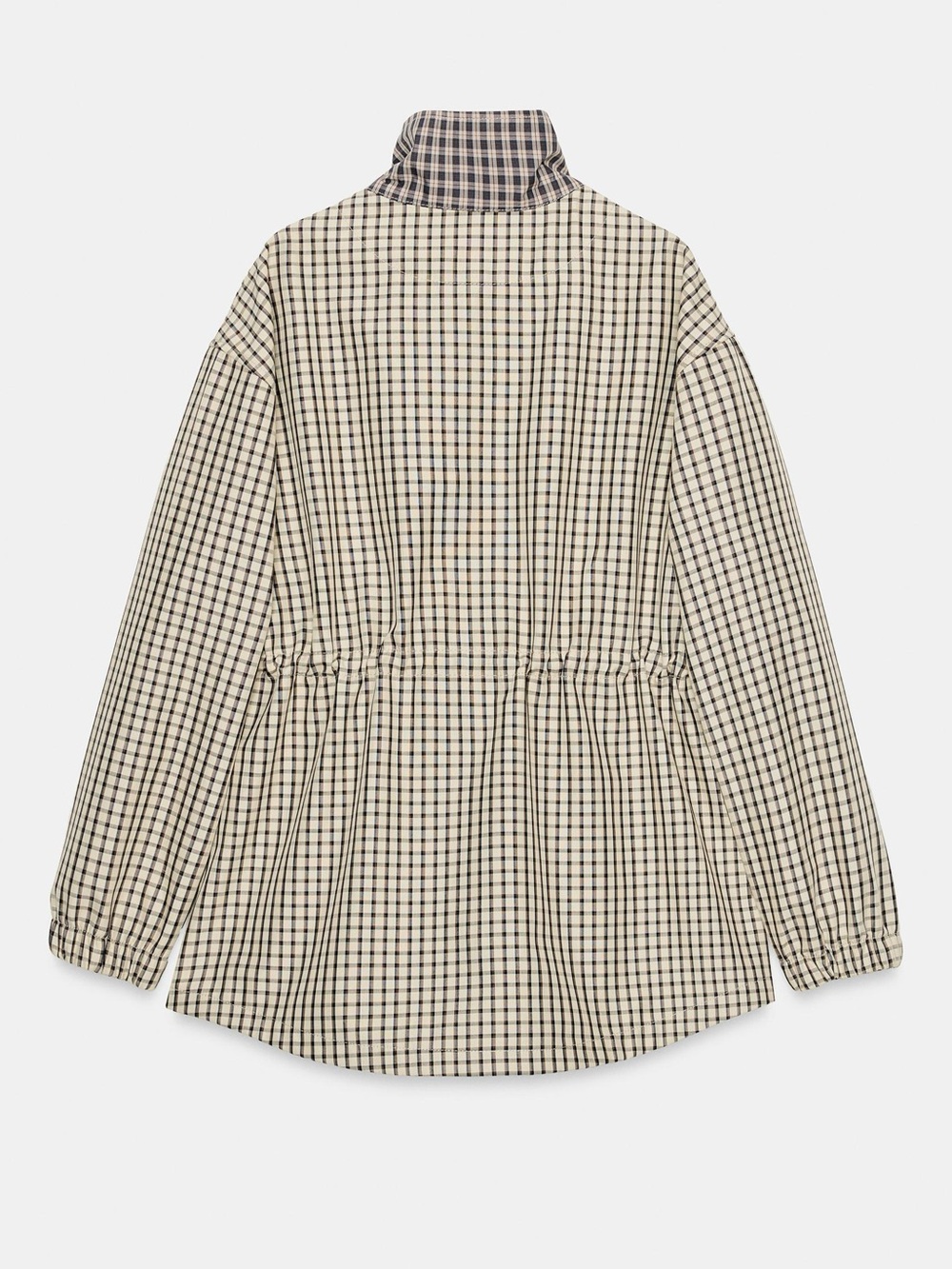 ZARA ✨VIRAL✨Check High-Neck Jacket - Picture 8 of 14